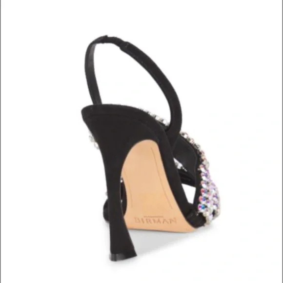 Alexandre Birman Rhinestone Slingback Strappy Heeled Sandals Size: 37 💎💧💦🦋 - Picture 9 of 11